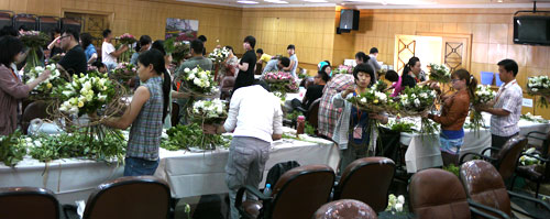 2011上海高级商业花艺研修班开课 图2.jpg